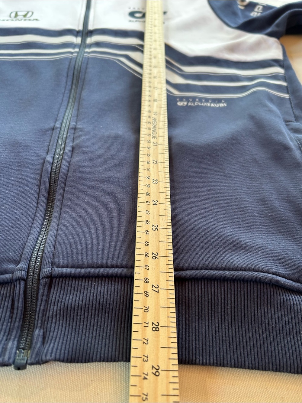 Scuderia AlphaTauri Honda F1 Team Track Jacket Outerwear Navy White Men's XL - Picture 15 of 16